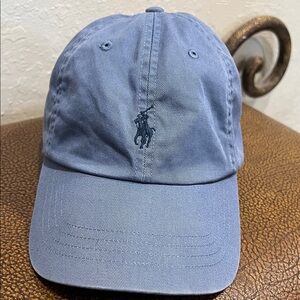 Like New Polo by Ralph Lauren Men's Light Blue Embroidered Polo Rider Pony Cap 🧢